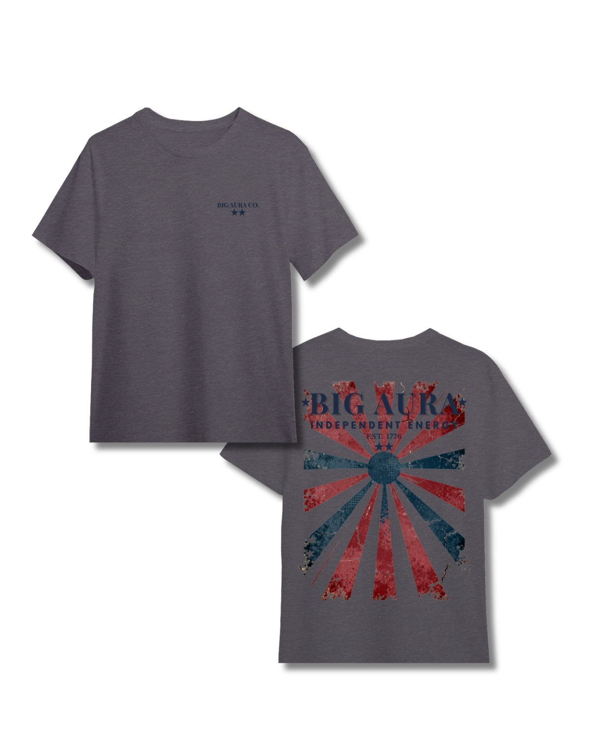 Oversized Boxy T-Shirt - Big Aura Independence – Big Aura Co.