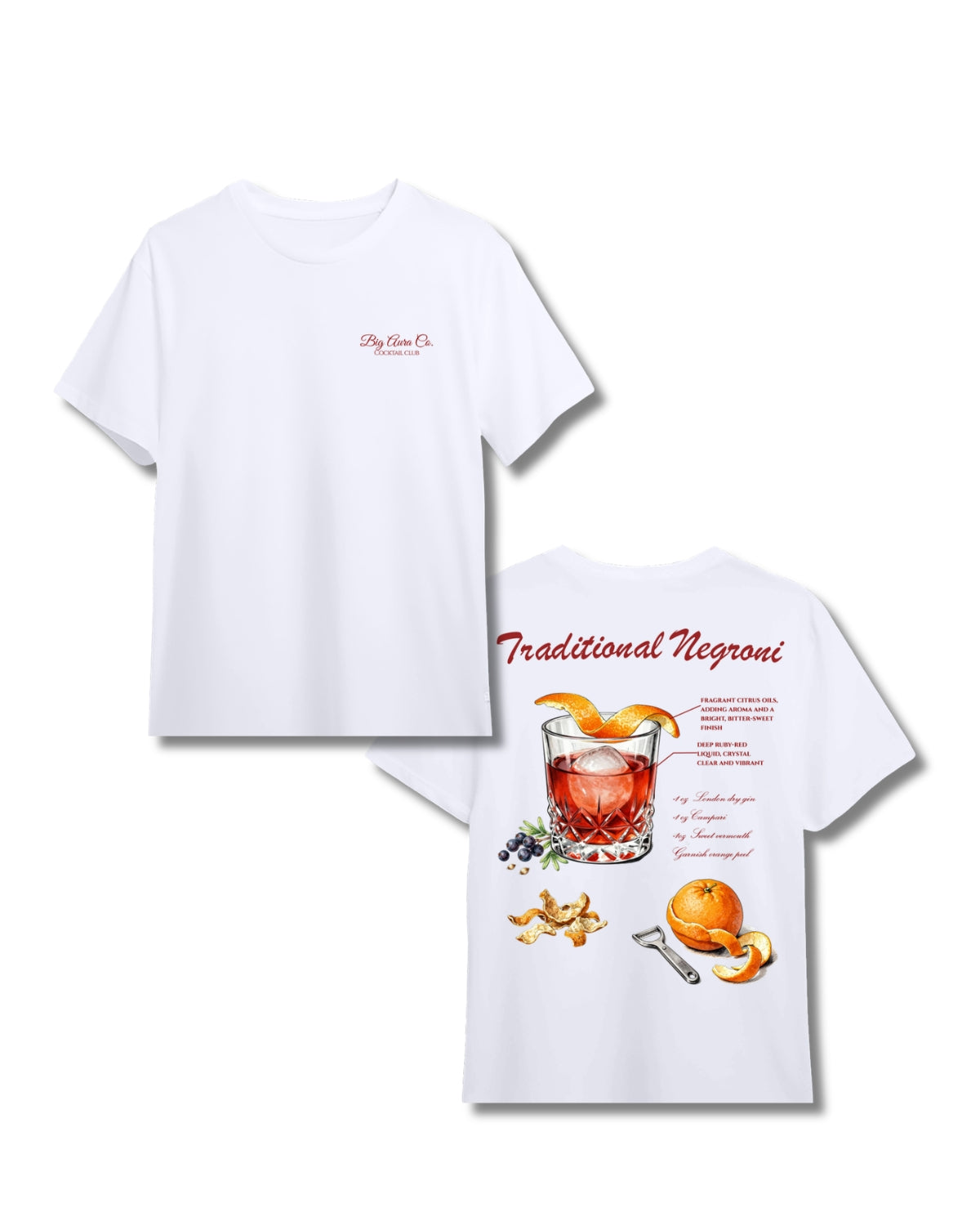 Oversized Boxy T-Shirt - Traditional Negroni