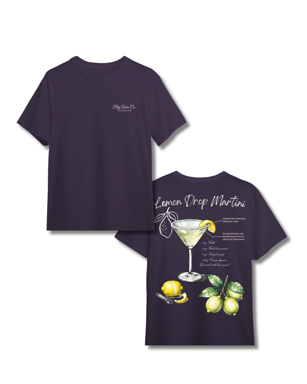 Oversized Boxy T-Shirt - Lemon Drop Martini