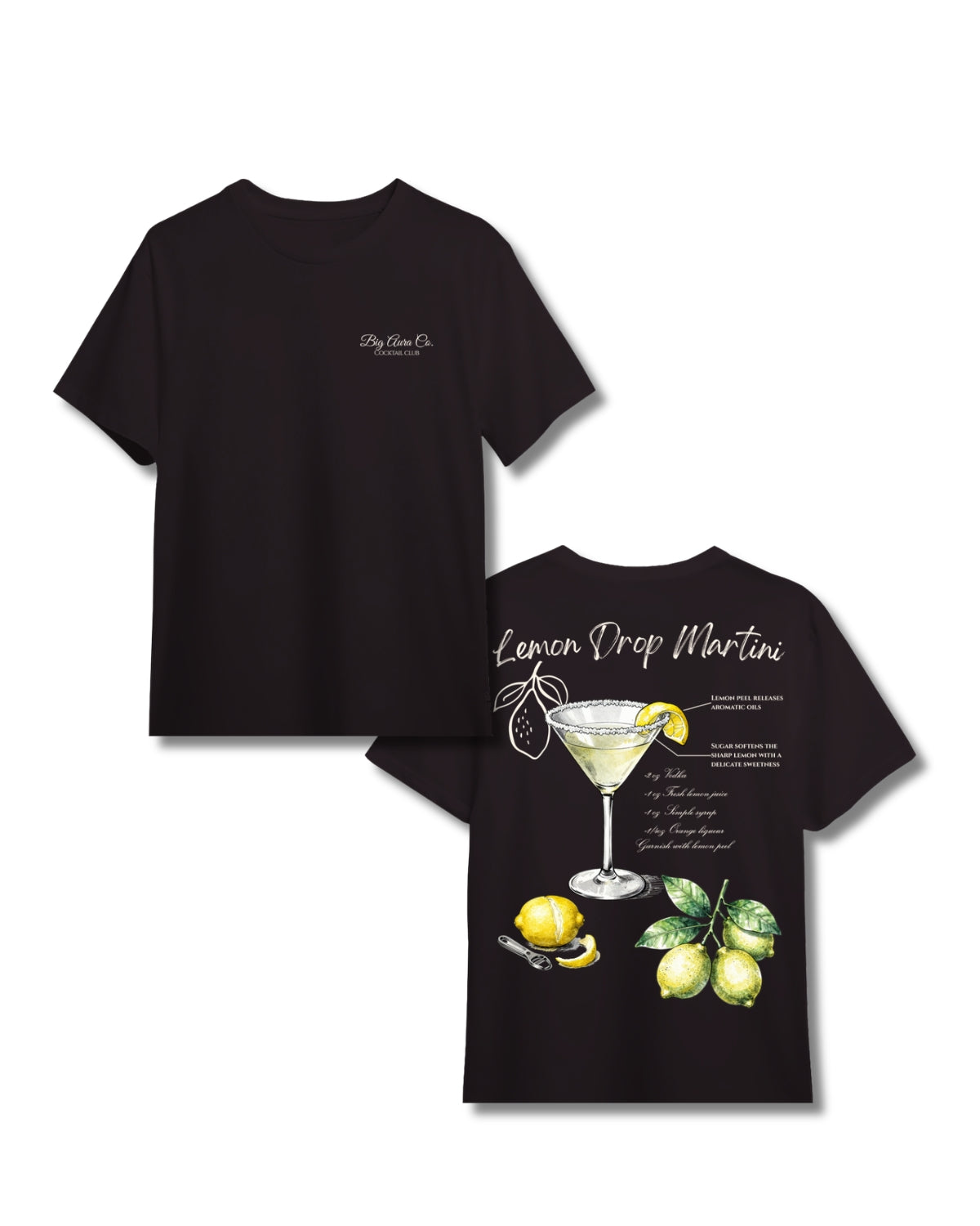 Oversized Boxy T-Shirt - Lemon Drop Martini