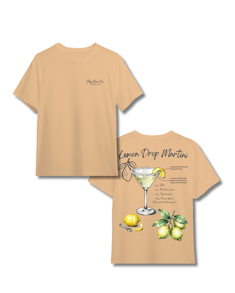 Oversized Boxy T-Shirt - Lemon Drop Martini